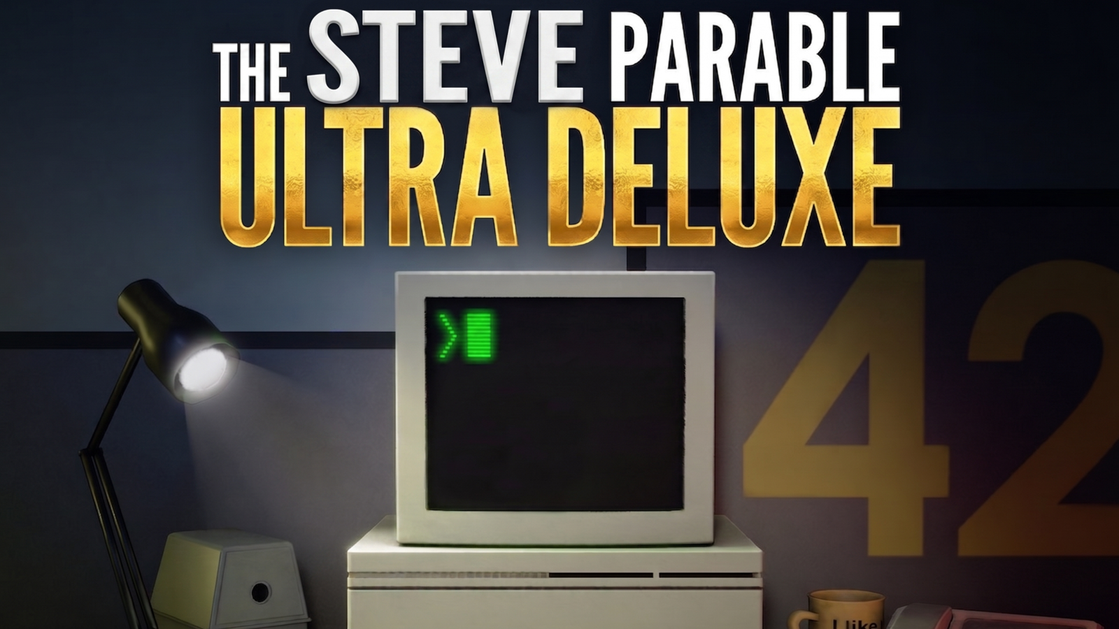 The Steve Parable title screen
